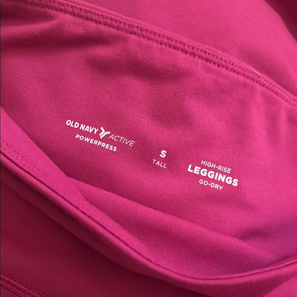Old Navy Active Pink High-Rise Leggings